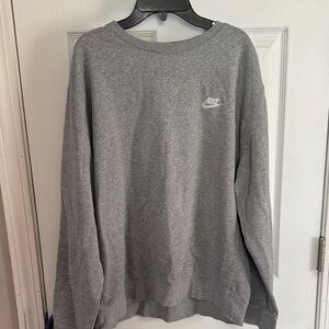 Nike Men's Classic Gray Crewneck Sweater